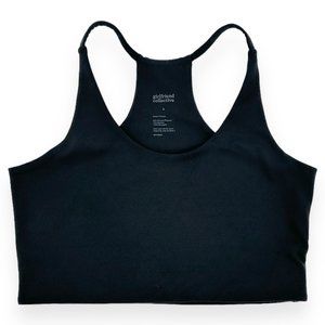 COPY - Girlfriend Collective Black "Cleo" Halter Bra sz S